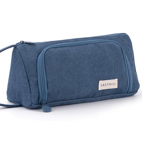 EASTHILL Big Capacity Pencil Case Pouch Pen Case Simple Stationery Bag School College Office Organizer for Teens Girls Adults Student - Image 1