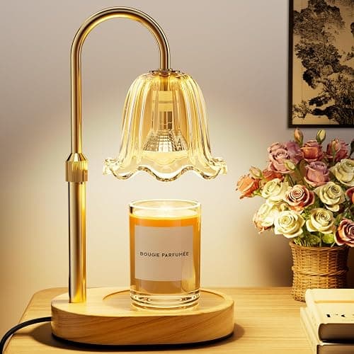 Draome Candle Warmer Lamp - Dimmable & Timer, Height Adjustable Flameless Candle Lamp for Jar Candles, Ideal Gifts for Women's Birthday, Christmas & Anniversary(Includes 2 Bulbs) - Image 1