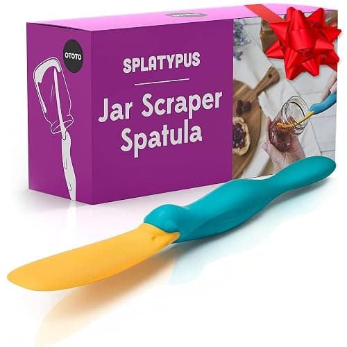 OTOTO Splatypus Jar Spatula for Scooping and Scraping - Unique Fun Cooking Kitchen Gadgets for Foodies - BPA-free & 100% Food Safe - Crepe Spreader - Image 1