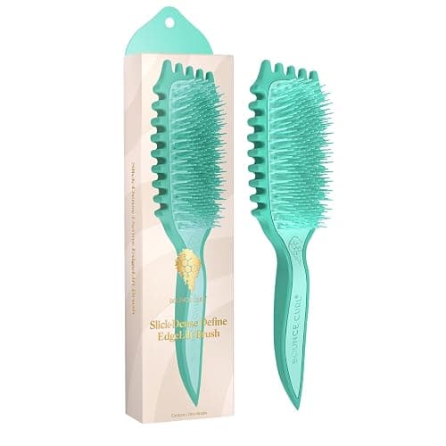 Bounce Curl Slick-Dense EdgeLift Brush | Medium-Density Bristles, Soft-Flex Tips, For Wavy, Curly & Coily Hair, 50% Post-Consumer Recycled Content - Image 1