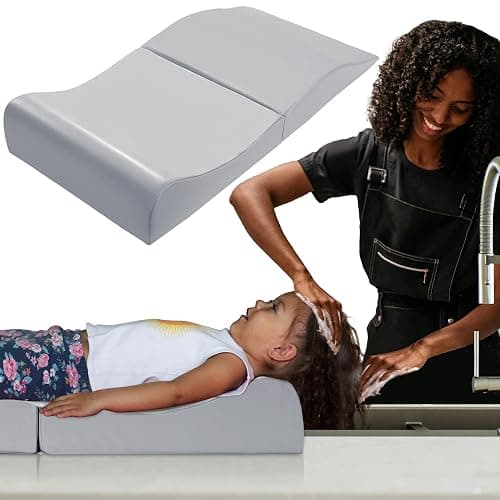BALAPET Hair Washing Station for Kids,Shampoo Foam Mat for Children Ergonomic Comfortable Support Hair Washing Mat on Sink Portable Foldable Shampoo Buddy Basin Essentials, Patent Pending(Gray) - Image 1