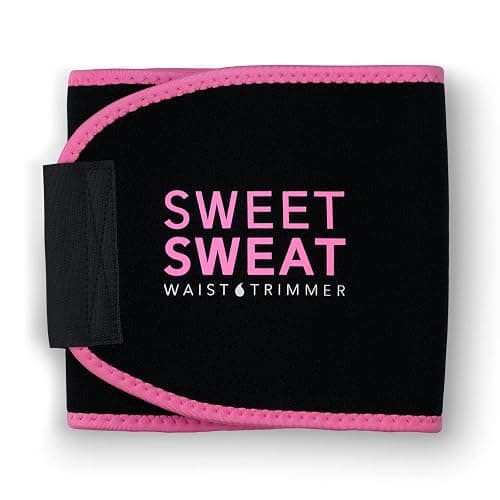 Sports Research® Sweet Sweat Waist Trimmer - Premium Sweat Enhancing Fitness Belt for Women & Men - 5 Adjustable Sizes - Image 1