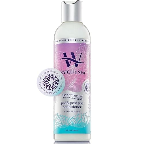 Watch & Sea 3-Way Flourishing Conditioner - “Sea Any Tangles” Pre/Post Shampoo or Co-Wash Hair Conditioner for Women with Seaweed and Sea Kelp - Great for Everyday Use and All Hair Types - 8oz - Image 1