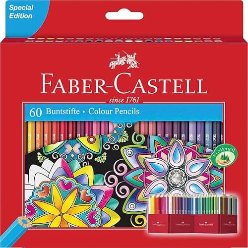 Faber-Castell Colouring Pencils Set of 60 - π - Image 1