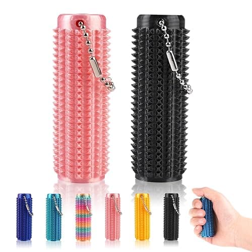 Pain Fidget Toys , Pain Stim Fidget Toy for Adults, Hard Spiky Fidget Massage Keychain for Stress Reduction and Focus,Novelty Easter Gifts for Friends2 Pack - Image 1