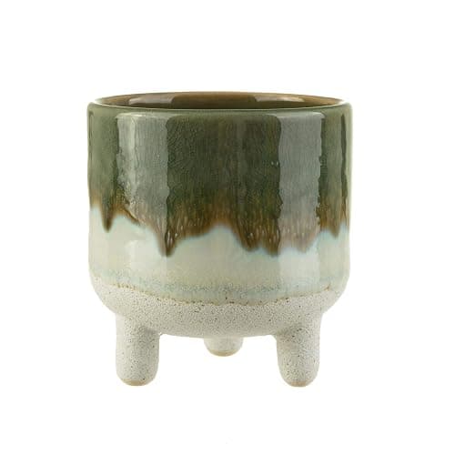 Sass & Belle Mojave Glaze Green Planter - Image 1