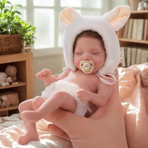 BABESIDE Miniature Reborn Baby Dolls Silicone Full Body - 6-Inch Soft Body Mini Realistic-Newborn Baby Dolls with Real Life Tiny Baby Doll with Gifts Box for Kids 12+ - Image 1
