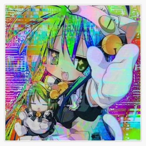 Lucky Star Animecore Glitchcore Aesthetic Sticker Vinyl Waterproof Sticker Decal Car Laptop Wall Window Bumper Sticker 5" - Image 1