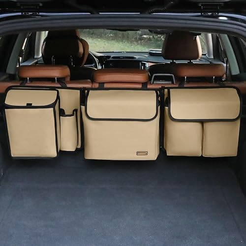 MARKSIGN Deluxe Trunk and Backseat Organizer for Medium or Large Size SUVs & RVs, Detachable Storage Modules with Built-in Cooler, Patent Pending - Image 1