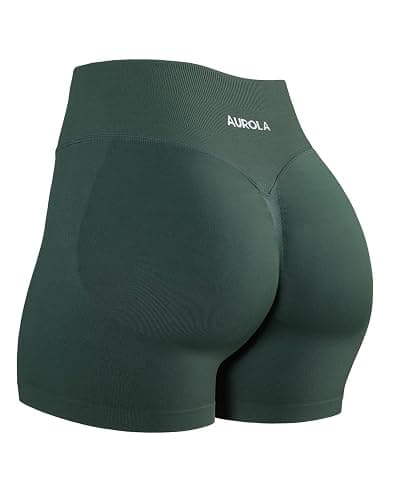 AUROLA Influence Workout Shorts for Women,2.5 3.5 4.5 5.5 6.5 No Roll Up Squat Proof Scrunch Seamless Compression Gym Short - Image 1