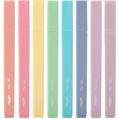 Mr. Pen- Aesthetic Highlighters No Bleed, 8 Pack, Candy Colors | Chisel Tip, Cute Highlighters Assorted Colors for Journaling, Highlighting, Underlining, Fast Dry, Back to School Supplies - Image 1