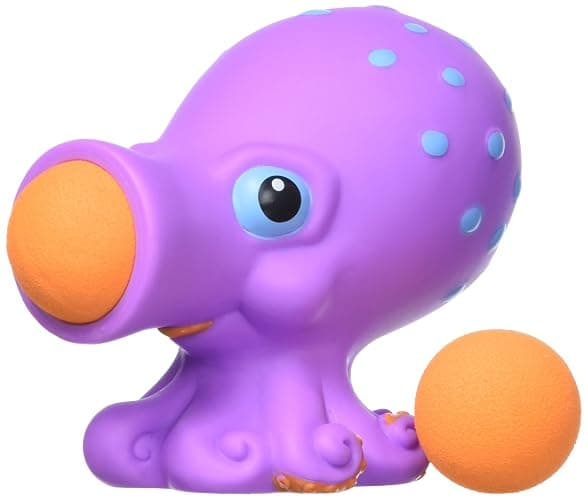 Hog Wild Octopus Ball Popper Toy - Includes 4 Soft Foam Balls - Squeeze to Pop Air Powered Balls Up to 20 Feet - Launcher Safe for Indoor/Outdoor Play - Party Favor Gift for Kids, Girls, Boys Ages 5+ - Image 1