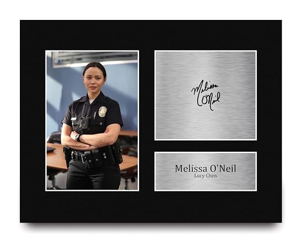 HWC Trading Melissa O'Neil The Rookie Lucy Chen Gifts Printed Signed Autograph Picture for TV Show Fans - US Letter - Image 1