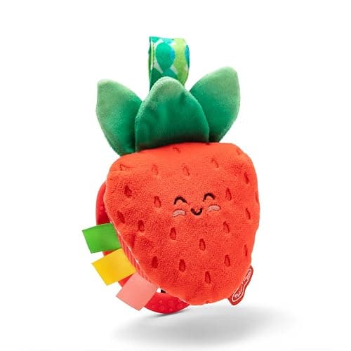 Melissa & Doug Peek-a-Boo Berry Take-Along Toy with Teether, Clip-On Stroller Toy for Baby Ages 12m+ - Image 1