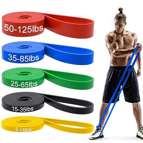 Pull Up Bands, Resistance Bands, Pull Up Assistance Bands Set for Men & Women, Exercise Workout Bands for Working Out, Body Stretching, Physical Therapy, Muscle Training - Image 1