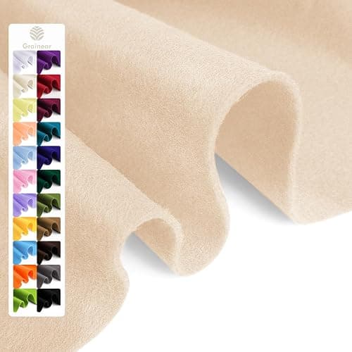 Nude Tones Soft Felt Fabric Sheet 36" x 36", 1.6mm Thick, Premium Craft Felt for Sewing, DIY Projects, Decorations, Art and Kids School Projects - Image 1