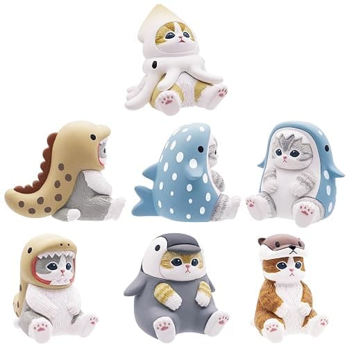 Parade Inc. mofusand Marine Life Meow Sitting Pose Blind Box-1 of 5 Collectable Mini Figurines - Fun, Versatile Decoration - Image 1