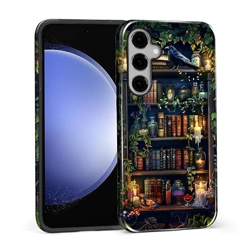 DAIZAG Case for Samsung Galaxy S26,Book Lover Bookshelf Full-Body Design - Hybrid Dual Protection Soft TPU + Hard PC, Shockproof Scratch-Resistant Protective Case for Men Women - Image 1