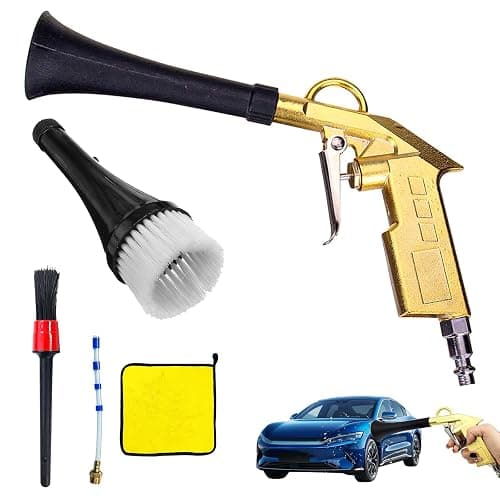 QZQUFJ Air Compressor for Car Detailing Detailing Tool, High Pressure Air Gun Dry Cleaning Tool Kit, Air Gun, Car Clean Gun, Cleaning Gun, for Car Dry Cleaning - Image 1