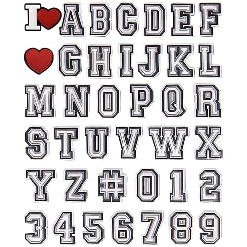 39 Pack Letter Decoration Charms 0-9# Number, Alphabet ABC-Z Characters, DIY for Boy Girl Teens Men Women and Adults - 39 - Image 1