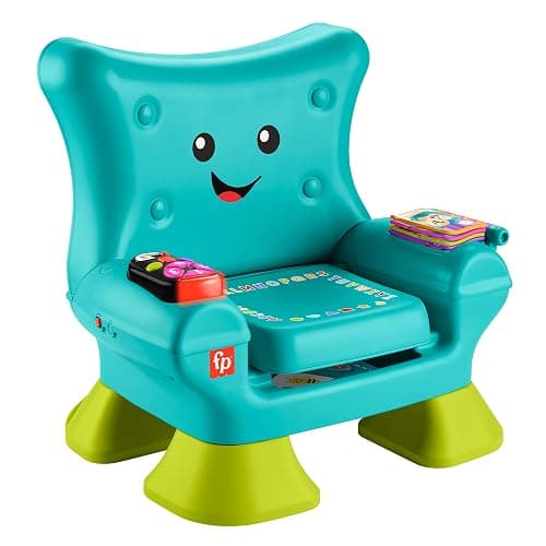 Fisher-Price Laugh & Learn Toddler Learning Toy Smart Stages Chair, Teal, Music Lights & Activities for Ages 1+ Years, Multilanguage Version - Image 1
