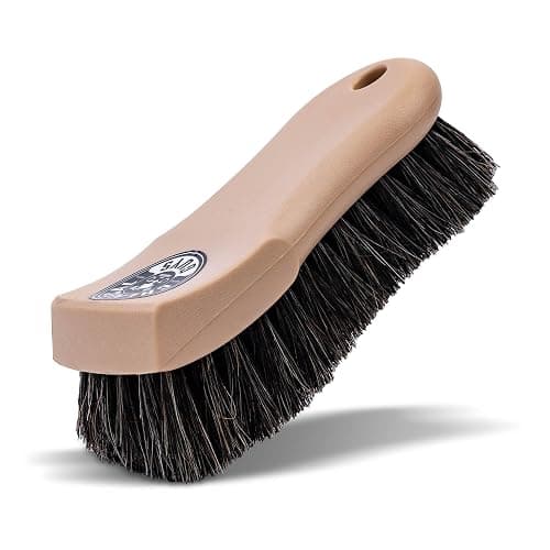 Chemical Guys Long Bristle Horse Hair Leather Cleaning Brush - Leather Brush to Gently Clean Car Interiors, Furniture, Sneakers, Boots, and More - Safe for Natural, Synthetic, Faux, and Pleather - Image 1