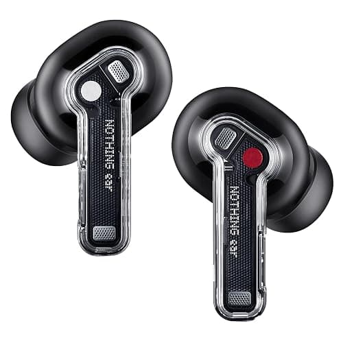 Nothing Ear Wireless Earbuds Bluetooth, 45dB Hybrid Smart ANC Earbuds, 11mm Deep Bass Boost, Hi-Res Audio with LDAC & LHDC 5.0, 6 Mics Call, 40.5H Playtime with Fast Charging Case, ChatGPT Supported - Image 1