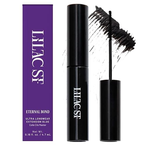Lilac St - Eternal Bond (Black) - Lash Cluster Glue - Mini Mascara Wand Applicator - Strong & Flexible Hold - Waterproof - Sensitive Eyes Safe - Cruelty Free, Vegan, Women Founded - 0.16 fl oz - Image 1