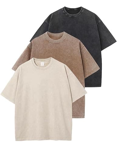 Arssm Men Oversized T Shirts Vintage Tee Loose Fit Short Sleeve Casual Streetwear Baggy Washed Unisex Tops - Image 1