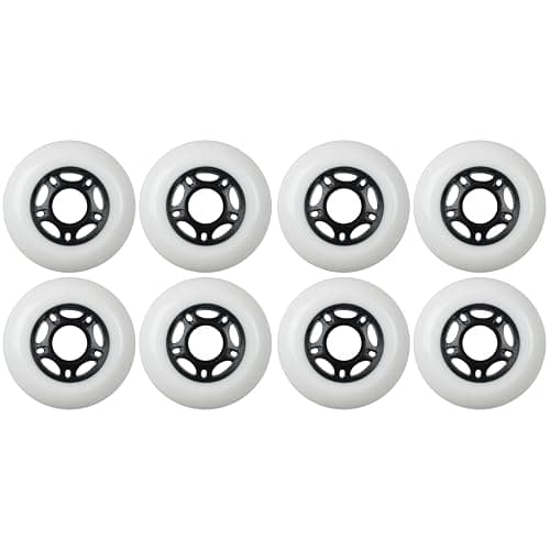 TGM Skateboards Inline Skate X8 Wheels, 76mm, Orange, Polyurethane, Solid Pattern, Men's 8-13, Unisex-Adults, Outdoor Inline Skaters - Image 1