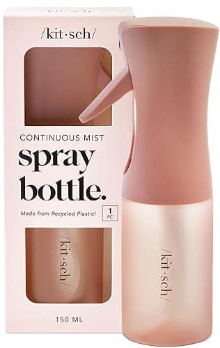 Kitsch Continuous Spray Bottle for Hair – Fine Mist Water Mister & Water Spray Bottle – Recycled Hair Spray Bottle – Spray Bottles for Cleaning, Styling, Plants & More – Terracotta, 150ml - Image 1