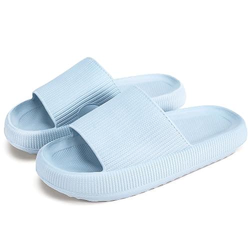 rosyclo Cloud Slippers for Women and Men, Pillow House Slippers Shower Shoes Indoor Slides Bathroom Sandals, Ultimate Comfort, Lightweight, Thick Sole, Non-Slip, Easy to Clean - Image 1