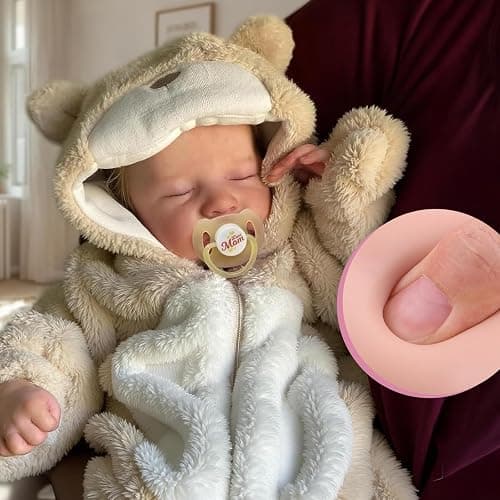 BABESIDE Lifelike Reborn Baby Dolls Boy - 17-Inch Baby Soft Body Realistic-Newborn Baby Doll Silicone Full Body Vinyl Real Life Baby Dolls with Toy Accessories - Image 1