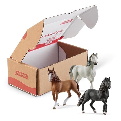 Schleich Horse Club - 3 PC Horse Figurine Playset - Collectible Figures with 3 Unique Breeds for Girls and Boys - Realistic Farm Animal Toy Set for Kids Ages 5+ | 77788 - Image 1