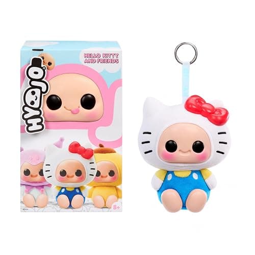 Hyojo Hello Kitty and Friends Series, Blind Box Mixed Material Squishy Collectible, Limited Edition, 3 to Collect, Hello Kitty, Kuromi, Pompompurin, Gift for All Ages - Image 1