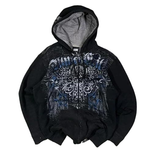 Pdxnyxx Streetwear Jacket Y2k Grunge Zip Up Hoodie Women Men Oversized Emo Goth 2000s Graphic Hoodie Baggy Sweatshirts - Image 1