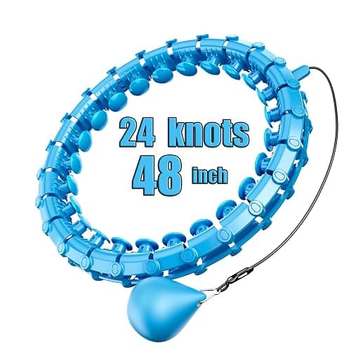 Dumoyi Smart Weighted Hoop for Adults Weight Loss,Infinity Fitness Hoop Plus Size for Women Smart Exercise Equipment - Image 1