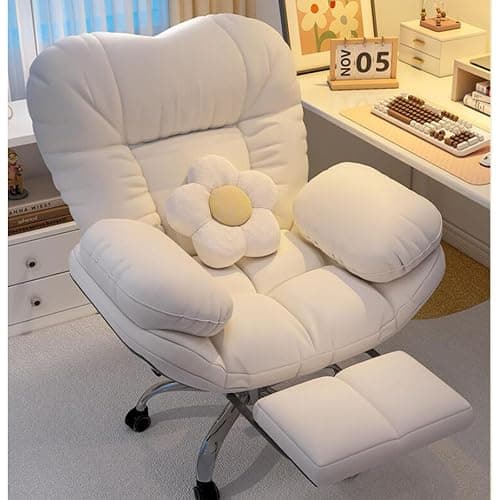 LIJAHGMD Ergonomic Office Chairs Gaming Chair Recliner Chair Lazy Sofa for Bedroom, Home Office Desk Chairs Computer Chair Study Chair Backrest Reclinable Desk Seat for Living Room - Image 1