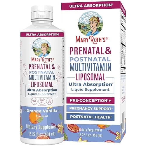 MaryRuth Organics Prenatal & Postnatal Multivitamin for Women | Sugar Free | Formulated for Pre-Conception, Pregnancy & Nursing | Prenatal Vitamins | Vegan | Non-GMO | Gluten Free | 30 Servings - Image 1