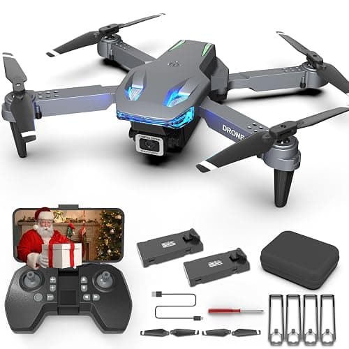Wipkviey T28 Drone with Camera for Adults 1080P, Foldable RC FPV Quadcopter for Beginners, with Altitude Hold, 3D Flips, Gesture Selfie, Waypoint Flight, 2 Batteries, Ideal Gift for Kids, Boys & Girls - Image 1