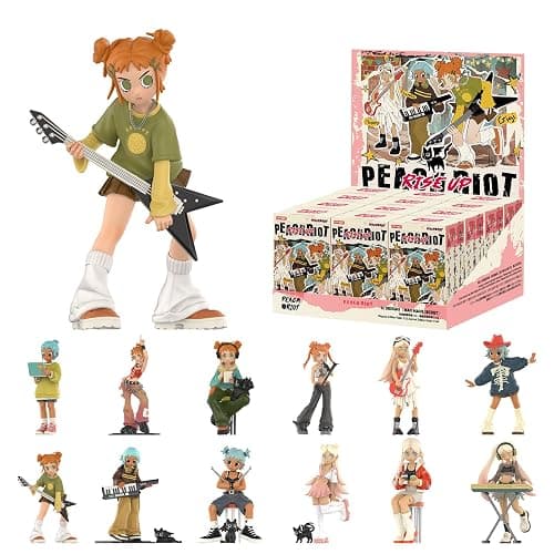 POP MART Peach Riot Rise Up Series Figures, 12PCs Peach Riot Blind Box Figures, Random Design Action Figures Collectible Toys Home Decorations, Holiday Birthday Gifts for Boys and Girls, Whole Set - Image 1