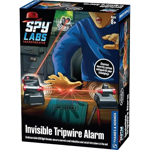 Thames & Kosmos Spy Labs Inc: Invisible Tripwire Alarm | Detective Toy for Boys & Girls Ages 8+ | Toy Security System with LED Light Beams | Essential Pretend Play Tool for Young Investigators - Image 1
