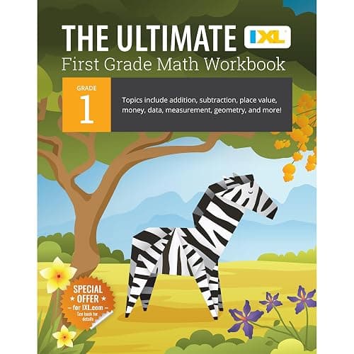 The IXL Ultimate 1st Grade Math Workbook, Activity Book for Kids Ages 6-7 Covering Addition, Subtraction, Place Value, Geometry, Counting Money, ... and More Mathematics (IXL Ultimate Workbooks) - Image 1