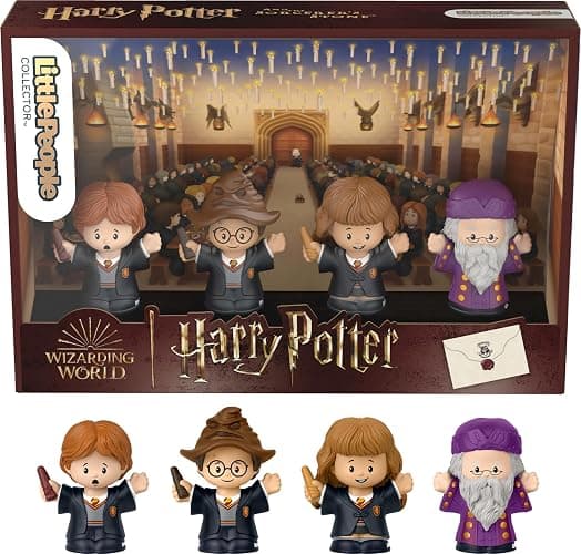 Little People Collector Harry Potter and The Sorcerer’s Stone Movie Special Edition Set for Adults & Fans, 4 Figures in Display Package - Image 1