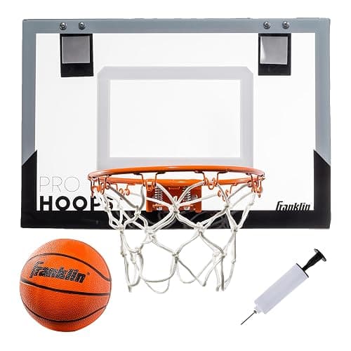 Franklin Sports Mini Basketball Hoops-Indoor Over The Door Mini Hoop+Basketball Sets-Perfect Accessory for Bedroom+Office - Image 1