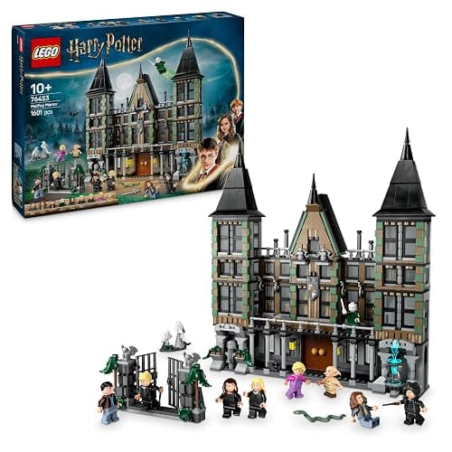 LEGO Harry Potter Malfoy Manor Set, Collectible Building Toy for Kids, Features 9 Character Minifigures Including Dobby, Creative Wizarding World Gift for 10 Plus Year Old Girls & Boys 76453 - Image 1