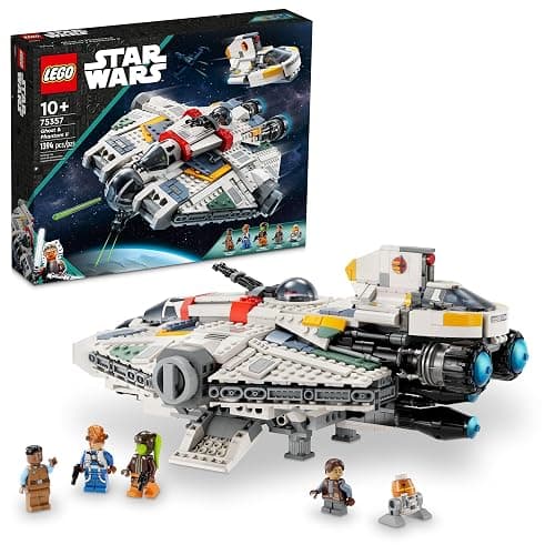 LEGO Star Wars Ahsoka Ghost and Phantom II Spaceship Toy - Star Wars Building Toys Set for Kids, Boys & Girls, Ages 10+ - Gifts for Birthdays - 5 Minifigures - 75357 - Image 1