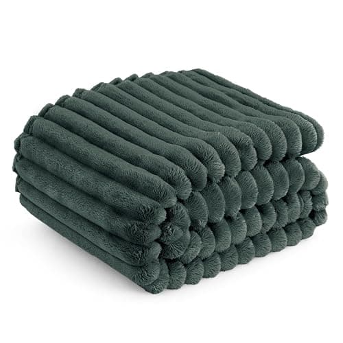 Bedsure GentleSoft Mallard Green Fleece Blanket for Couch - Cozy Soft Blankets for Women, Cute Small Throws for Girls, 50x60 Inches - Image 1