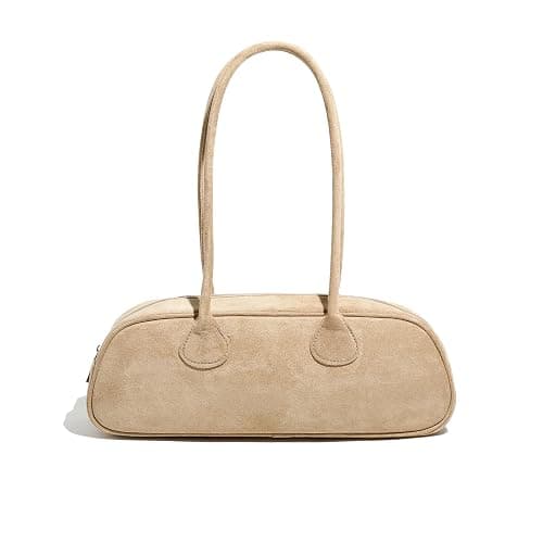 Stylor Women's East West Le Teckel Handbag - Apricot Suede - Image 1