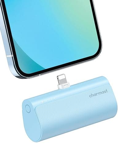 Charmast Small Portable Charger 5000mAh, Ultra-Compact 20W PD Fast Charging Power Bank Mini Battery Pack Compatible with iPhone 14/14 Pro Max/13/13 Pro Max/12/12 Pro Max/11/XR/X/8/7/6, and More - Blue - Image 1